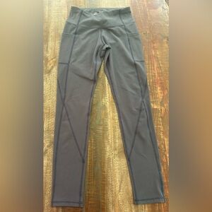 Heathyoga Gray Yoga High-waisted Women’s Pants Leggings, Small